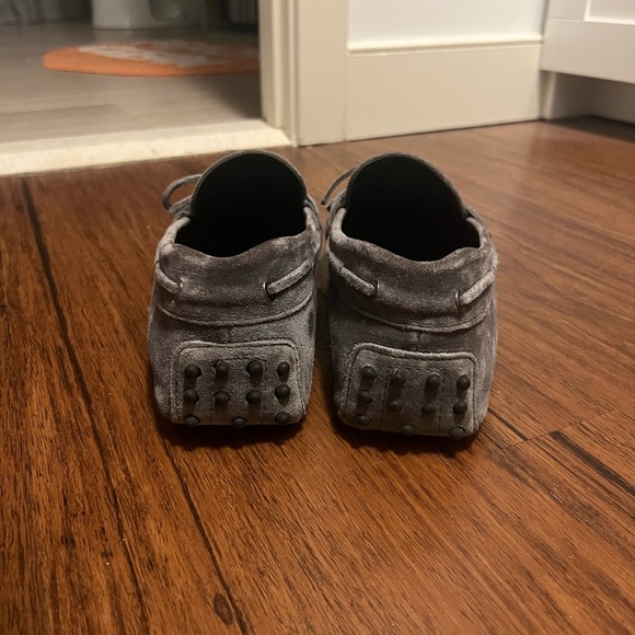 Made in Italy Gray Suede Men's Loafers - Picture 5 of 7